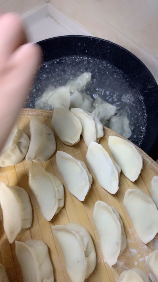 地瓜皮鸡蛋馅饺子
