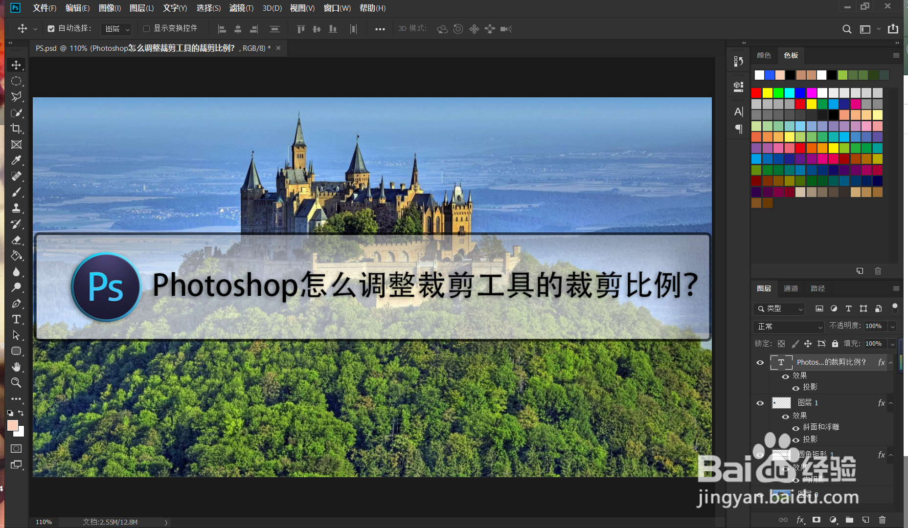 Photoshop怎么调整裁剪工具的裁剪比例?