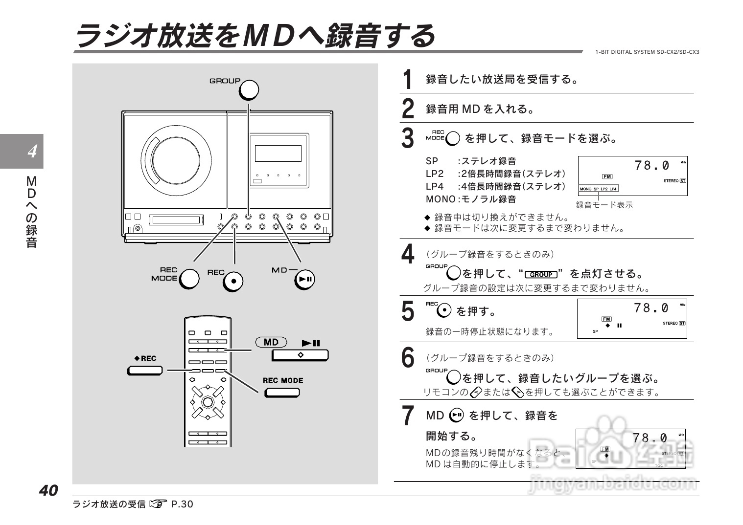 SHARP SD-CX2/CX3音响使用说明书:[2]