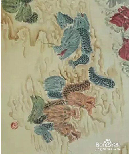 齐派《工笔百龙图》