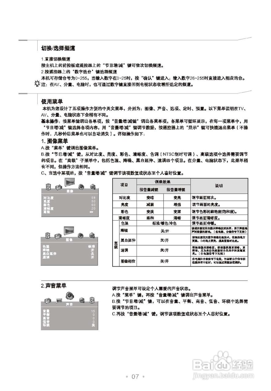 TCL王牌HD29M63S彩电使用说明书