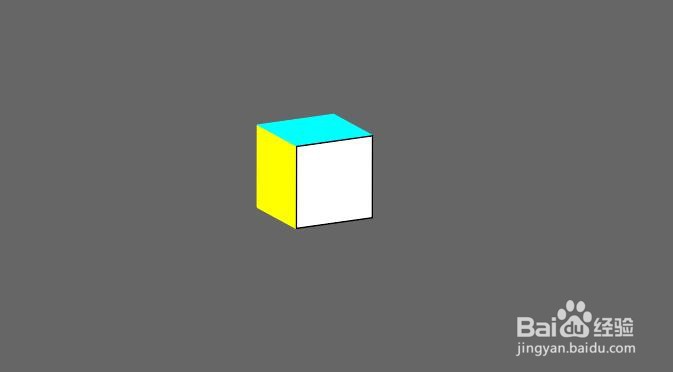 AI如何绘制3d立方体怎样给不同面上色