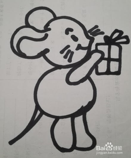 儿童简笔画 小老鼠的画法 小老鼠的简笔画
