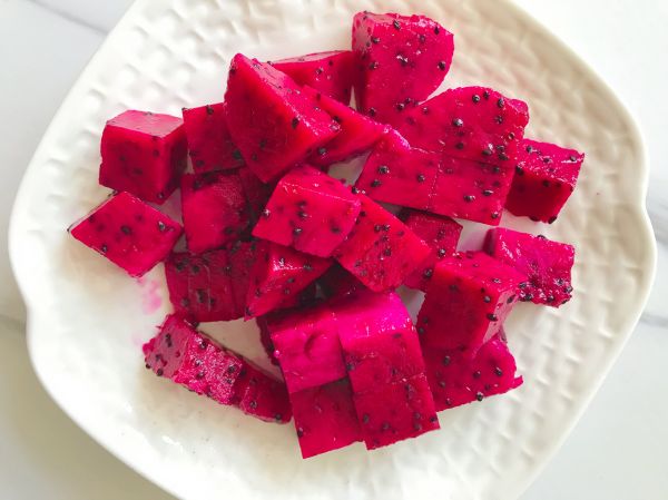 火龙果红豆馅饼