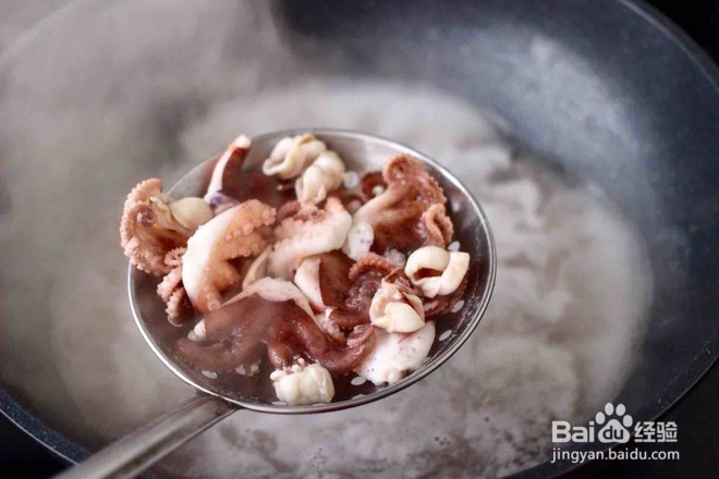 桃花蛸爆莴苣的做法