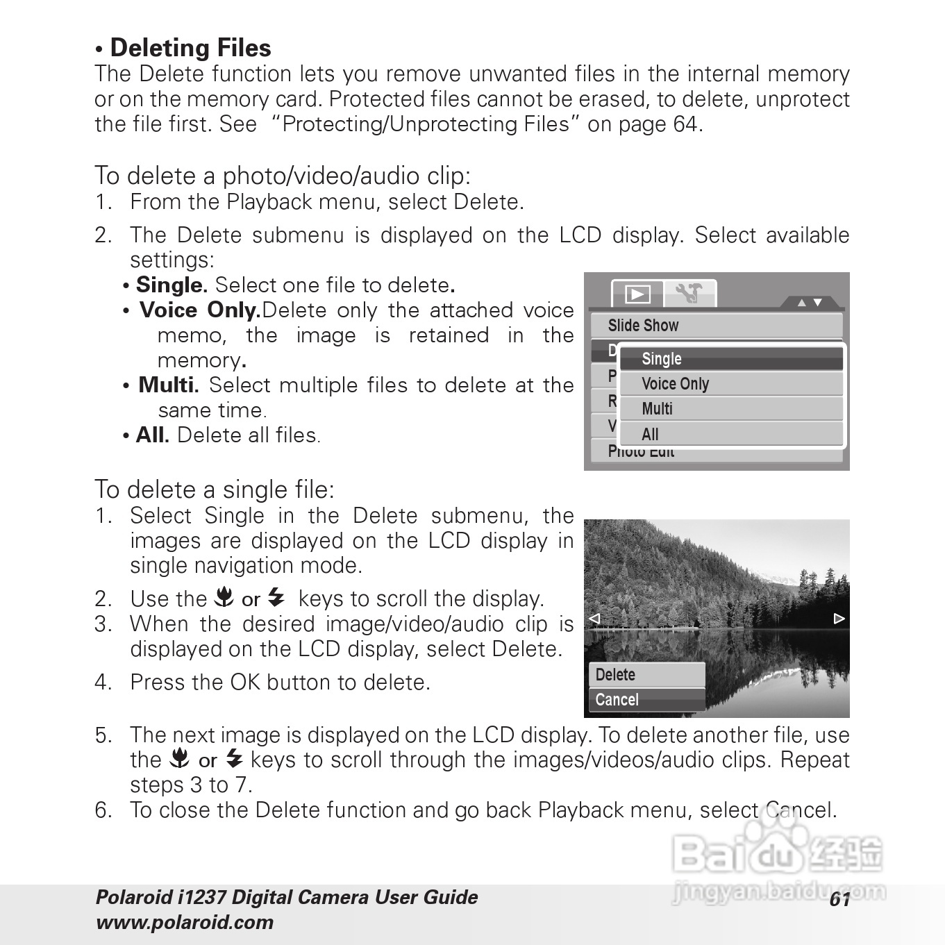 宝丽来Polaroid i1237数码相机使用说明书:[7]