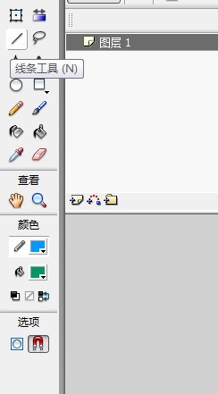 flash简单绘制一只火柴人的手掌