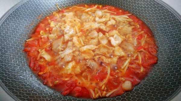 酸辣茄酱肉芽汤