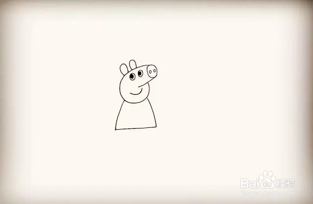 简笔画怎么画小猪佩奇?