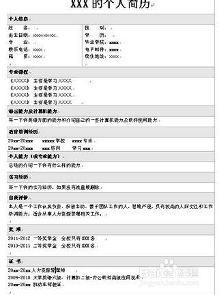 毕业生写简历需注意的七大细节