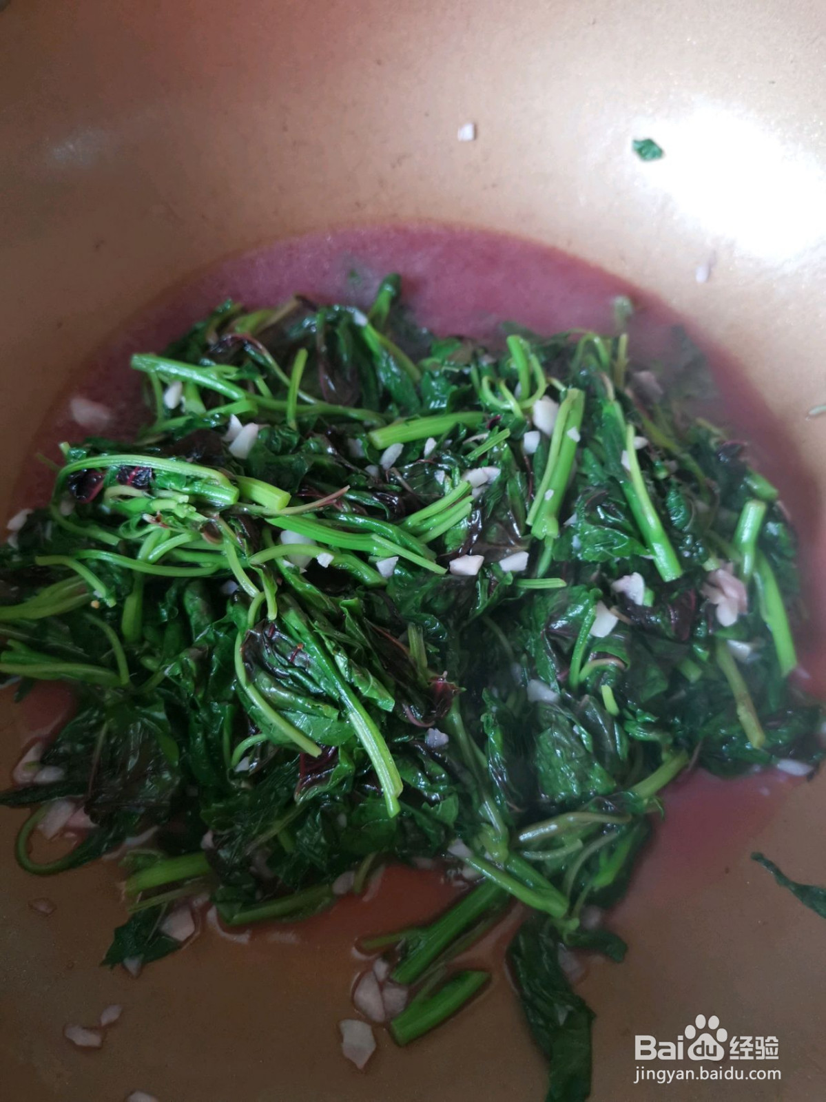 蒜蓉苋菜的做法