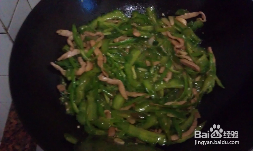 青椒凉瓜炒肉丝