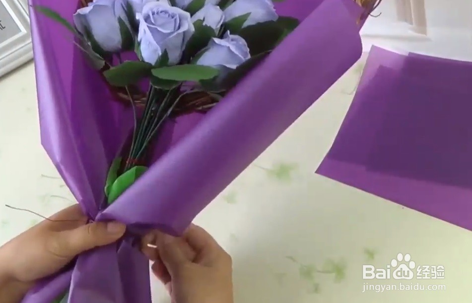 包花束的步骤