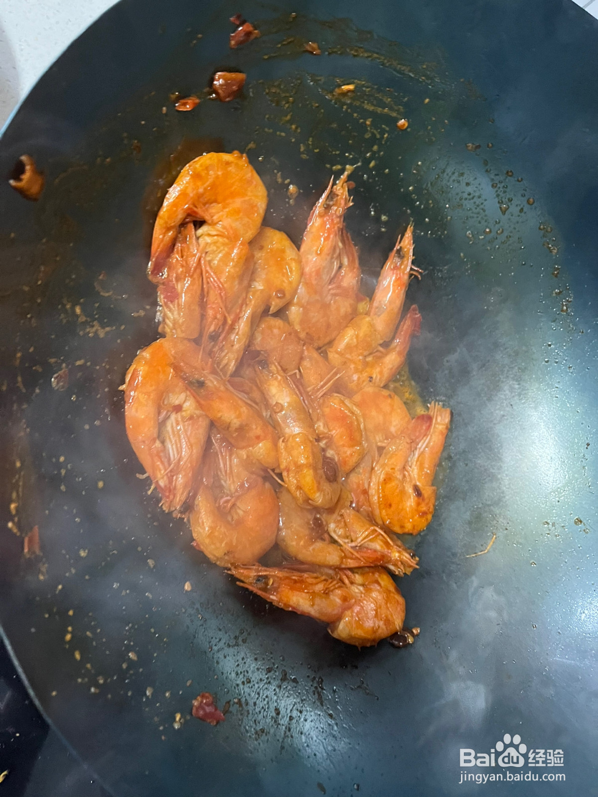 双味虾香辣虾与咸蛋黄虾的做法
