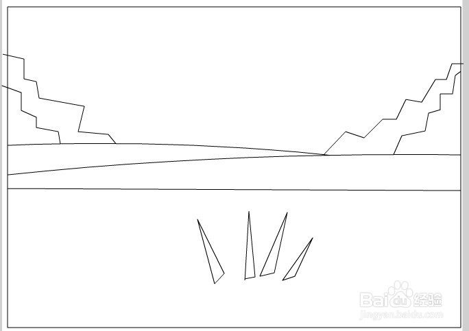 flash绘制一个稻田的背景