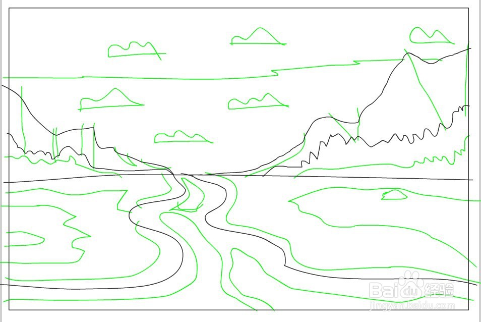 flash制作山脉的背景