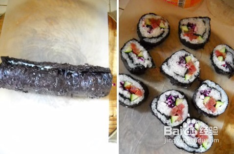 怎样做多彩寿司卷
