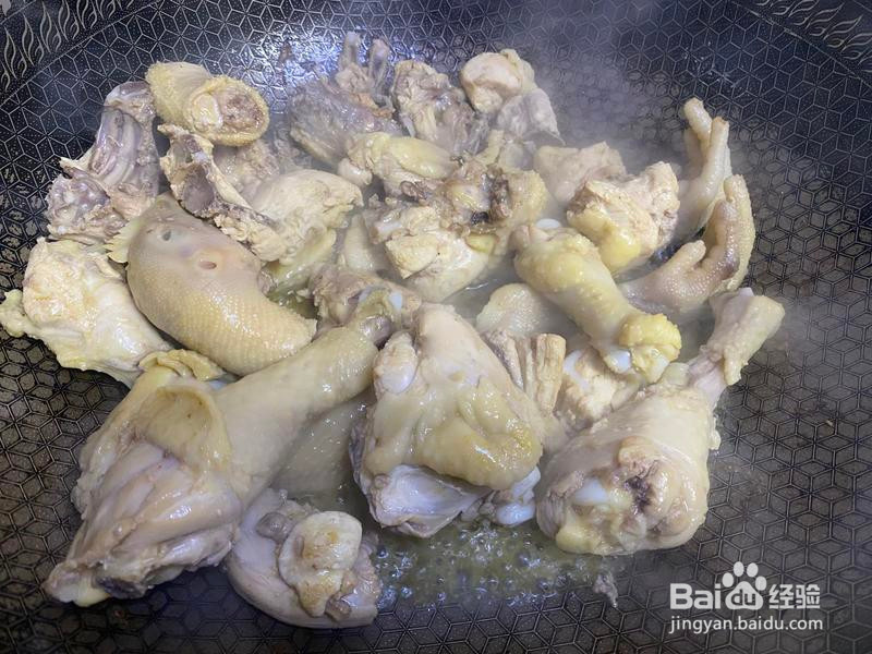 杏鲍菇焖鸡的做法