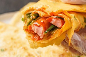 平底锅葱花蛋饼的做法