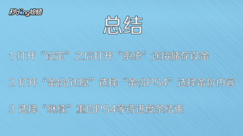 ps4 pro国行如何备份