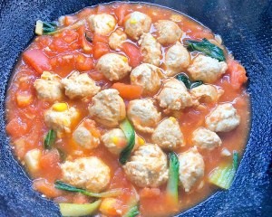 西红柿鸡肉丸的美味做法