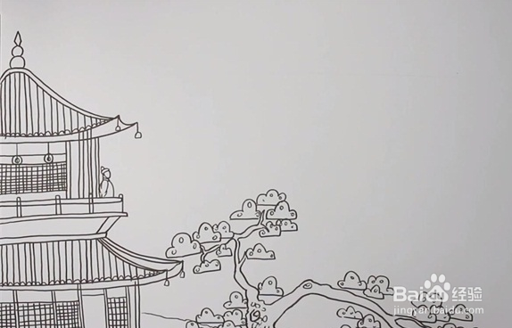 登鹳雀楼古诗配画怎么画