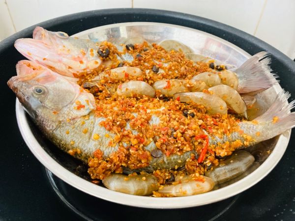 剁椒豆豉味虾鱼