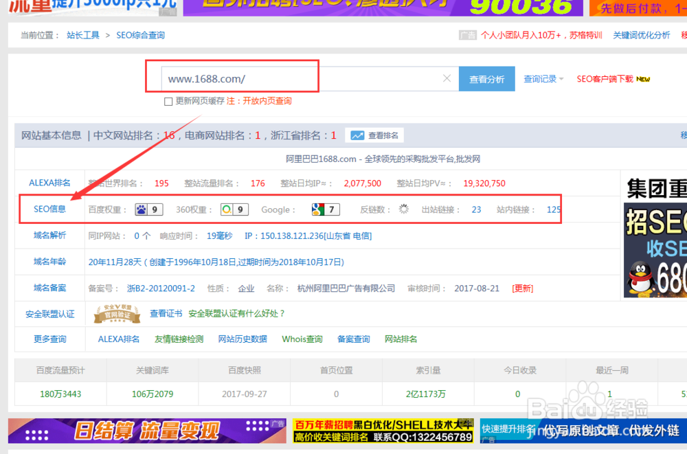怎样查看网站权重高低