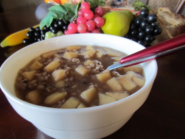 五谷苹果粥真给力