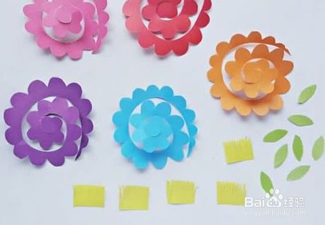 自制母亲节立体纸花卡片的做法教程图解 百度经验