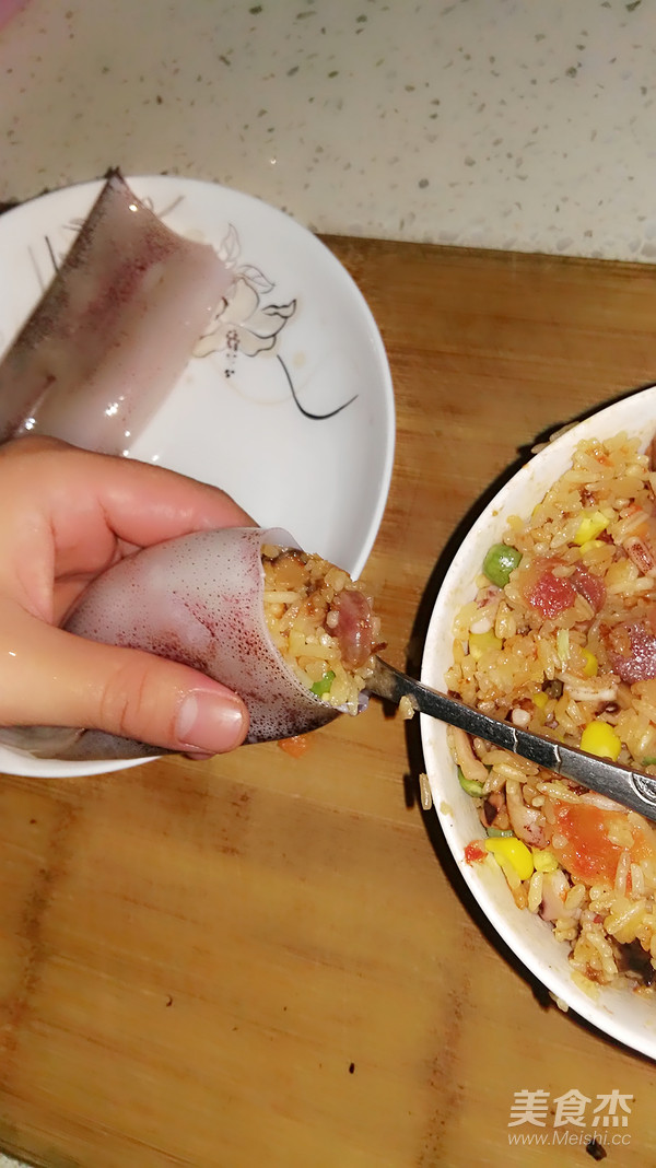 鱿鱼包饭的做法