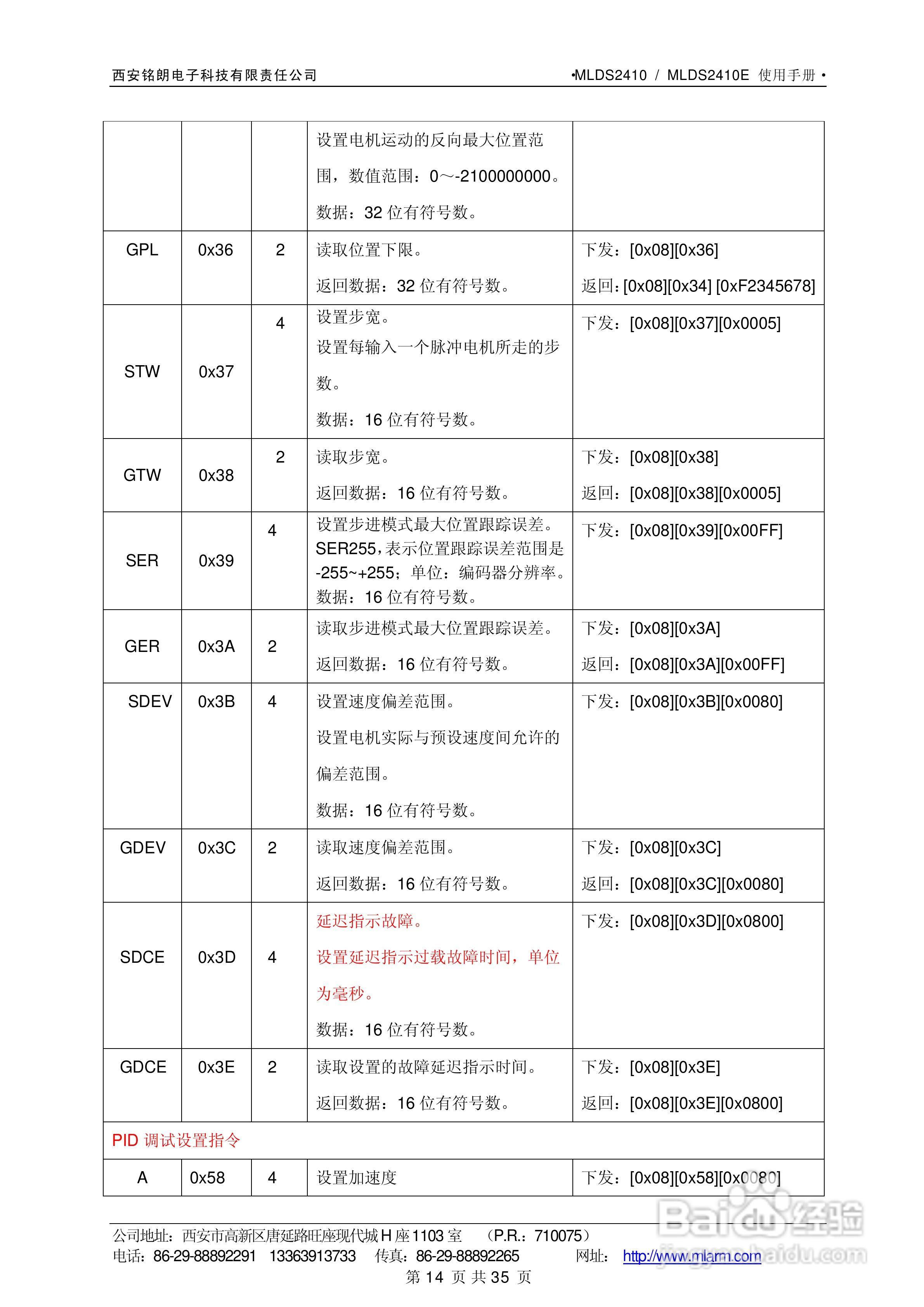 铭朗科技MLDS2410直流伺服驱动器说明书:[2]