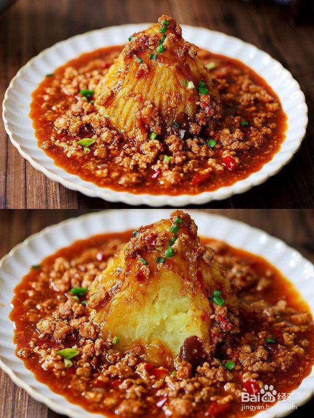 抖音超火的的网红火山土豆泥怎么做的