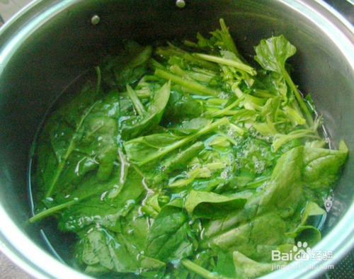 麻汁拌菠菜腐竹