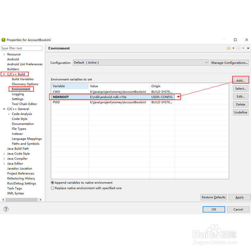 AndroidNDK初步之如何配置eclipse进行jni开发