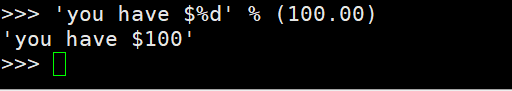 python格式化字符串
