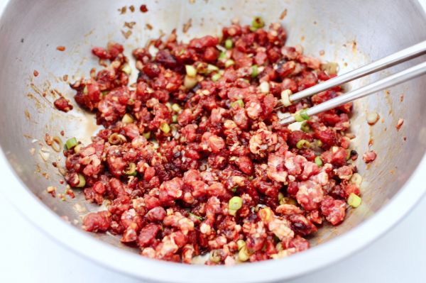 低脂牛肉豆角包