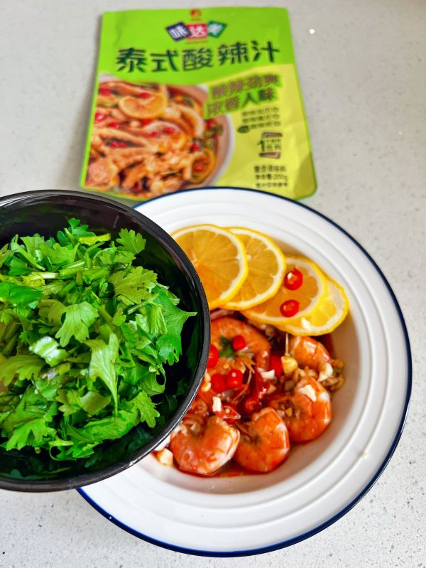 泰式柠檬酸辣虾