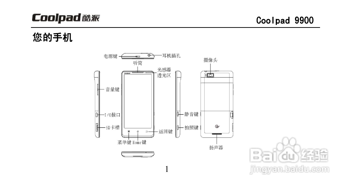 酷派Coolpad 9900手机使用说明书:[2]