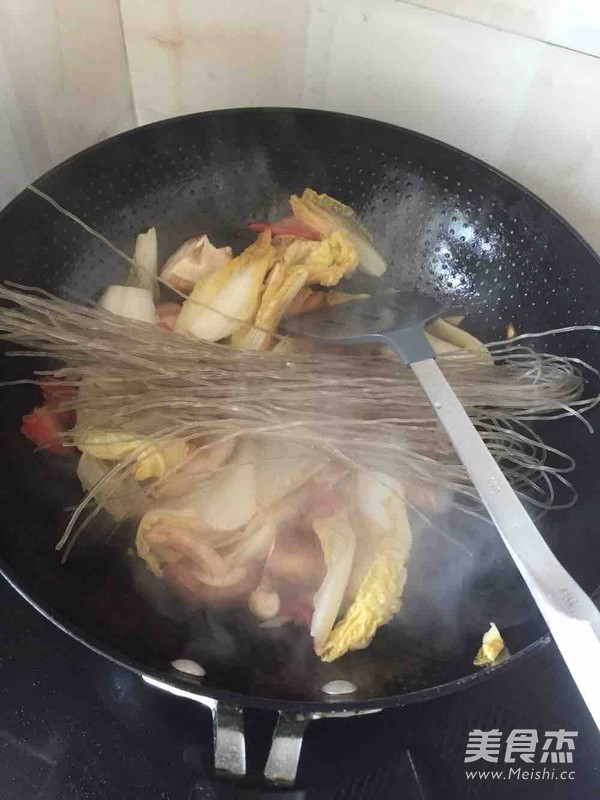 白菜粉丝焯肉丸