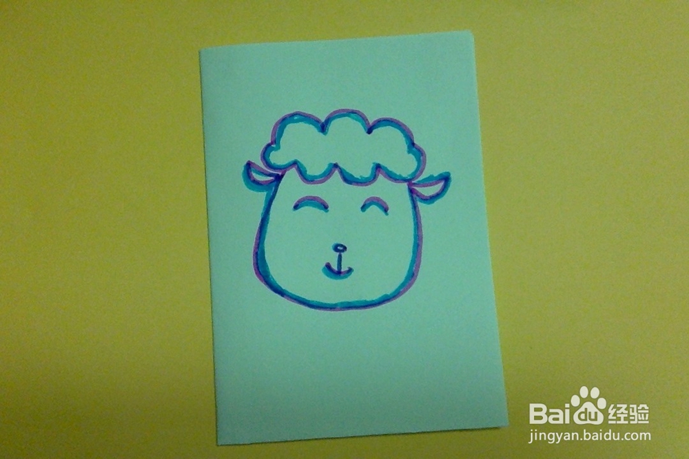 <b>简笔画怎样画小羊的画法儿童兴趣培养学画小绵羊</b>