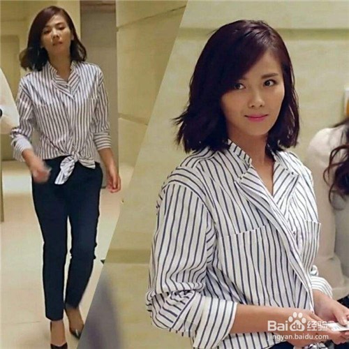 开春换衣啦，赶快跟着诗诗宋佳穿条纹衬衫吧！