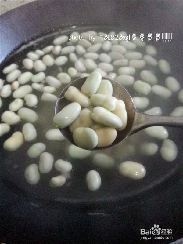 韭菜虾皮炒蚕豆