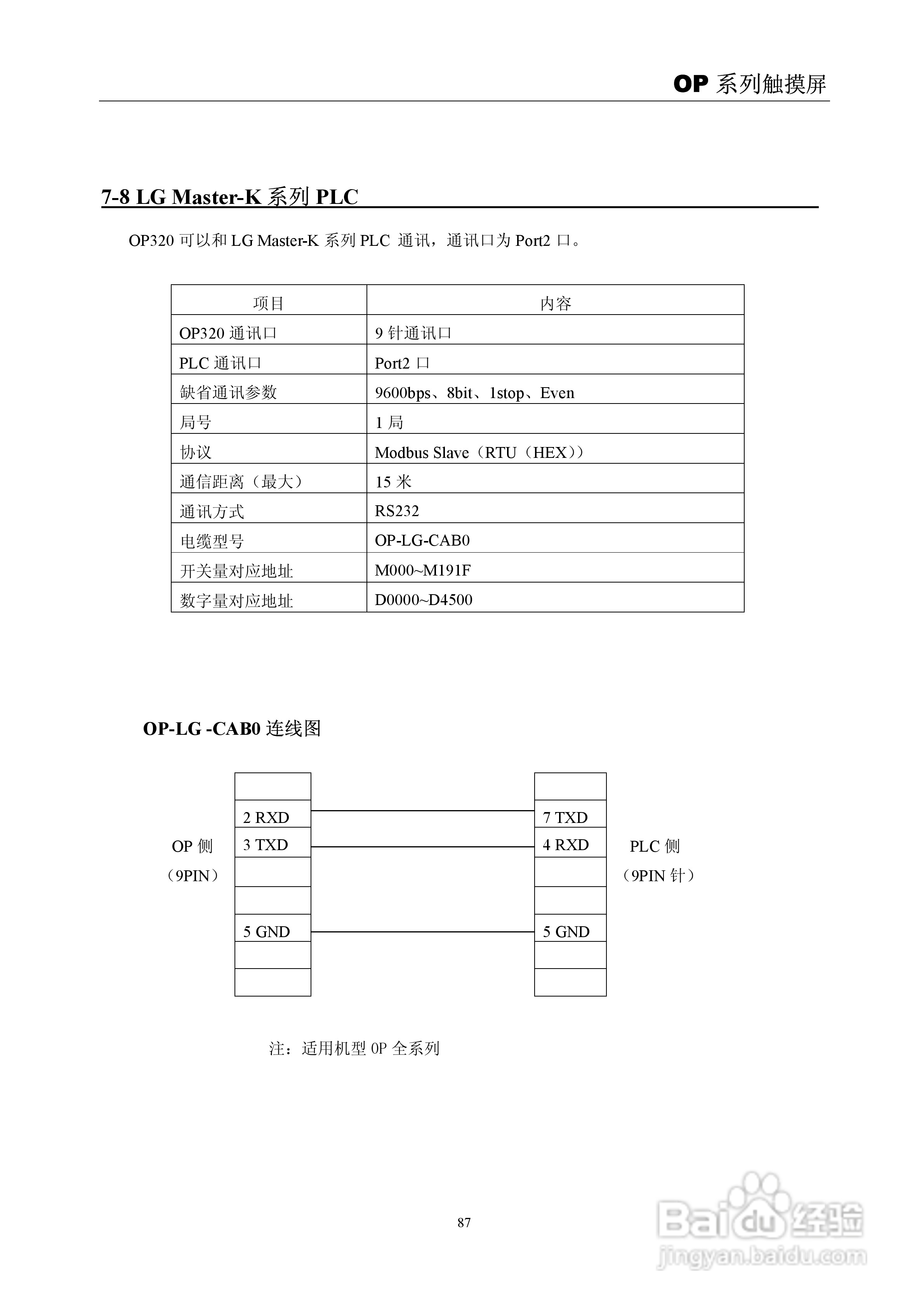 信捷电子OP系列文本显示器使用手册:[10]