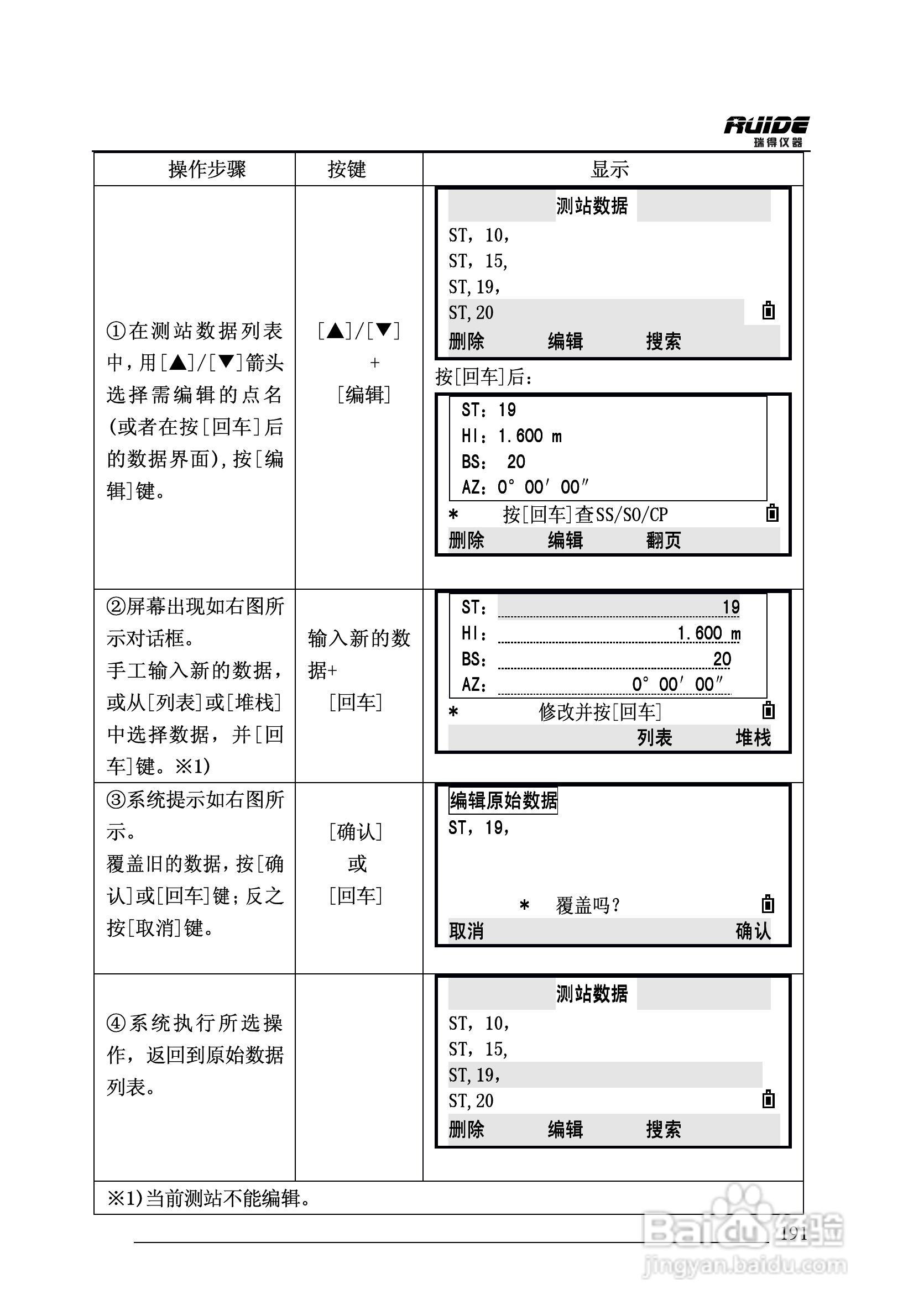 瑞得RTS-862/5R全站仪说明书:[20]