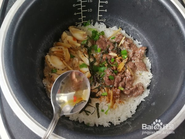 教你做鲜鲍鱼牛肉饭