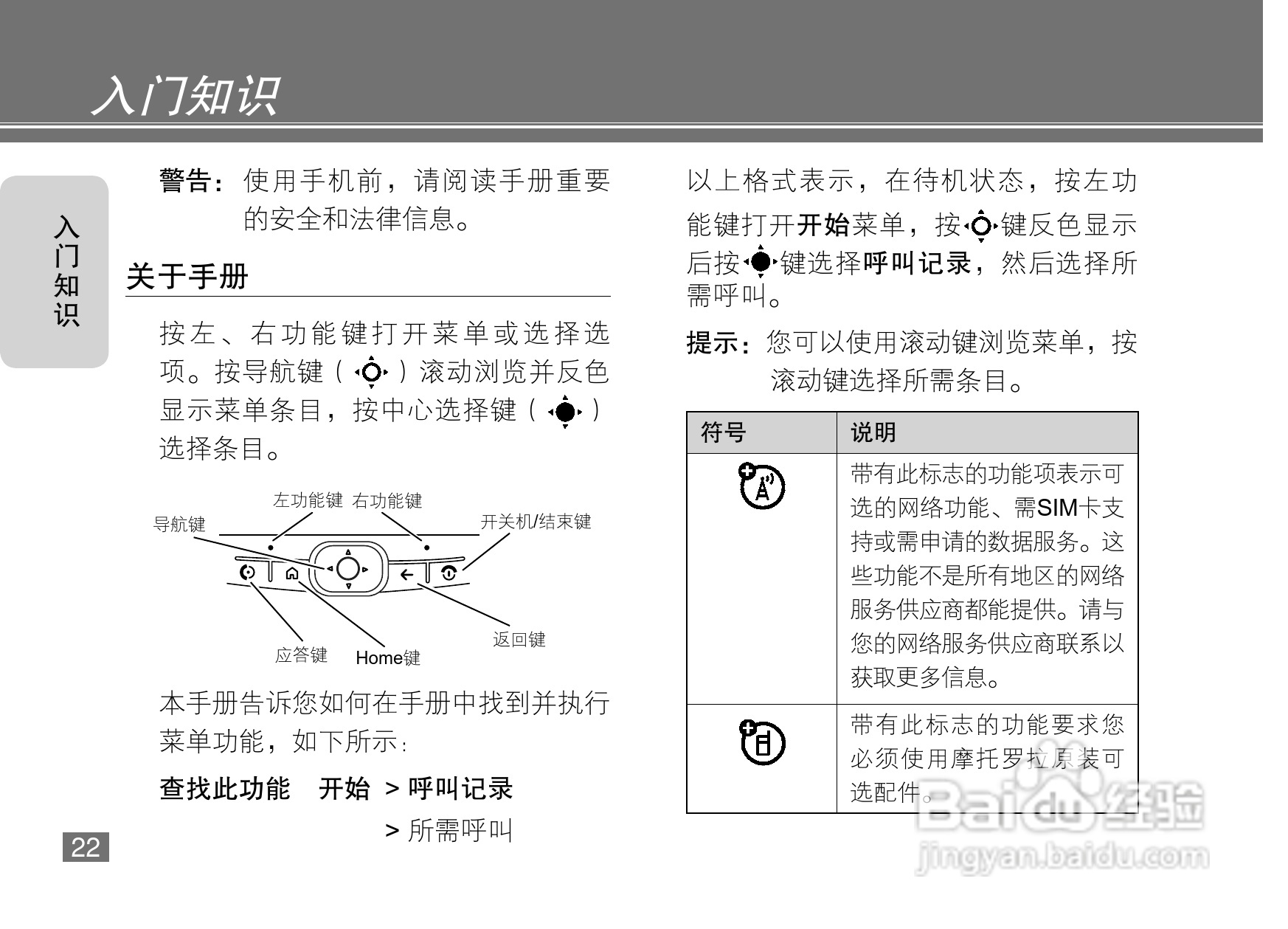 摩托罗拉MOTO Q8-DM手机说明书:[3]