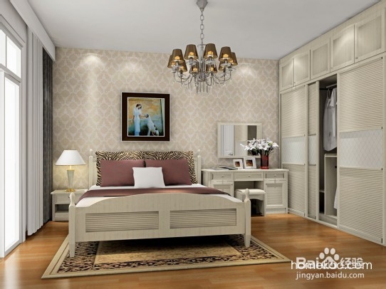 卧室的双人床规格，效果图参考