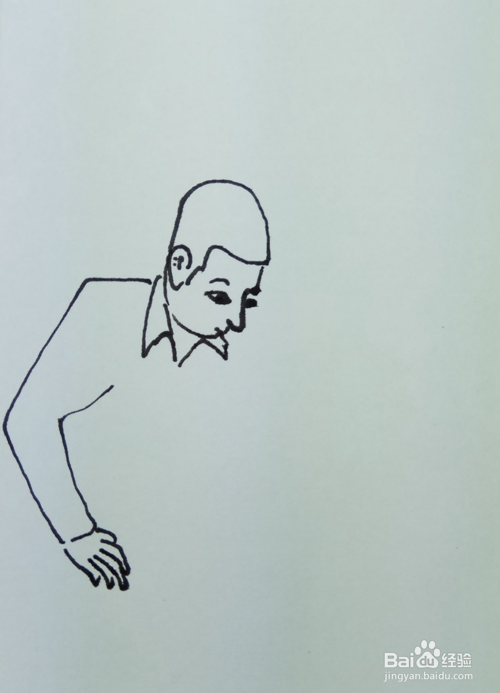 怎样画简笔画“捡起一个瓶子来”？