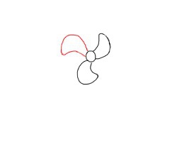 简笔画---怎么画一台电风扇